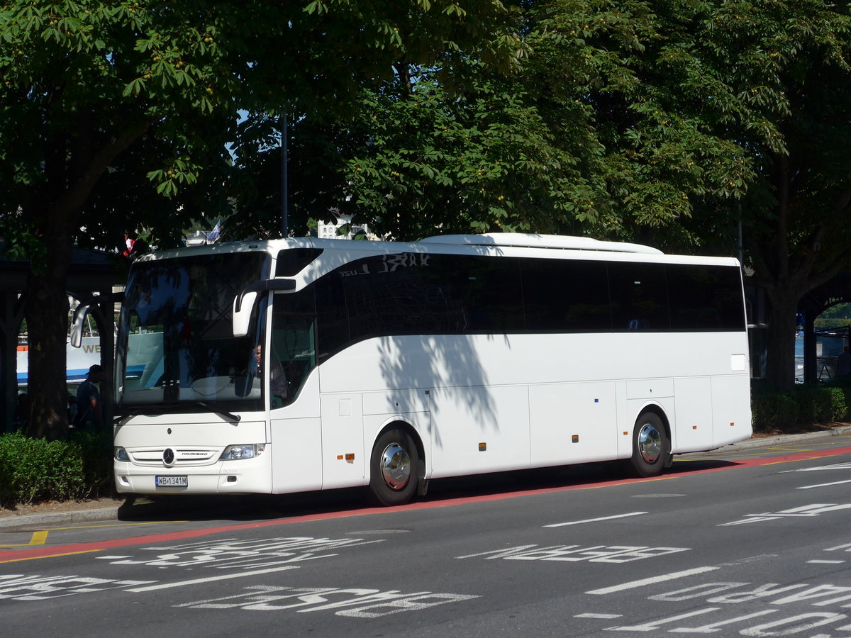 (173'867) - Aus Polen: ??? - WB 1341M - Mercedes am 8. August 2016 beim Bahnhof Luzern