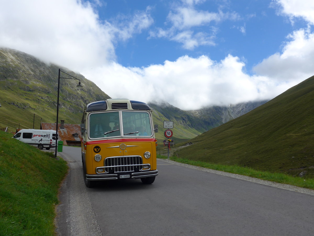 (174'221) - Tanner&Lambach, Reigoldswil - Nr. 2/BL 24'059 - FBW/R&J (ex Hunziker, R�schlikon; ex P 24'059; ex P 21'559) am 21. August 2016 in Juf