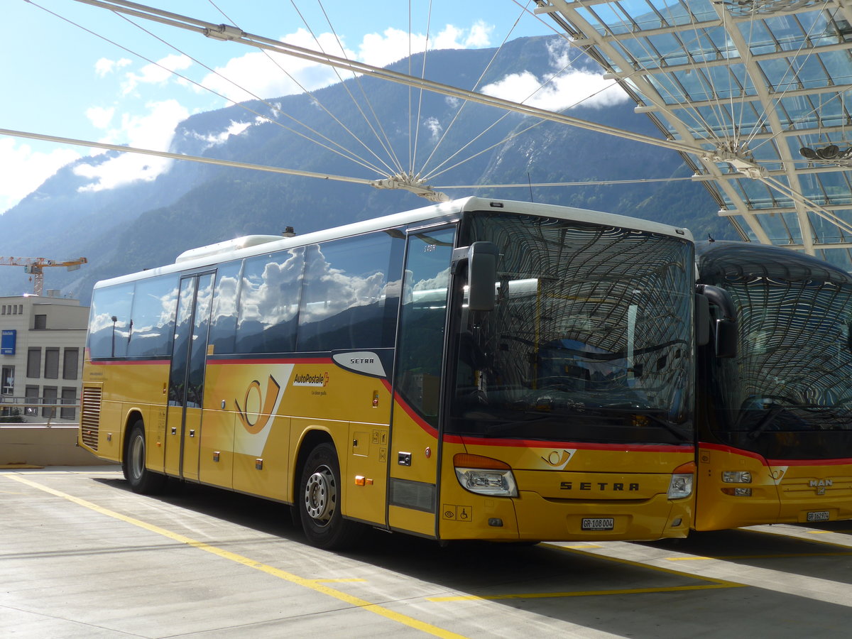 (174'272) - TpM, Mesocco - Nr. 4/GR 108'004 - Setra am 21. August 2016 in Chur, Postautostation