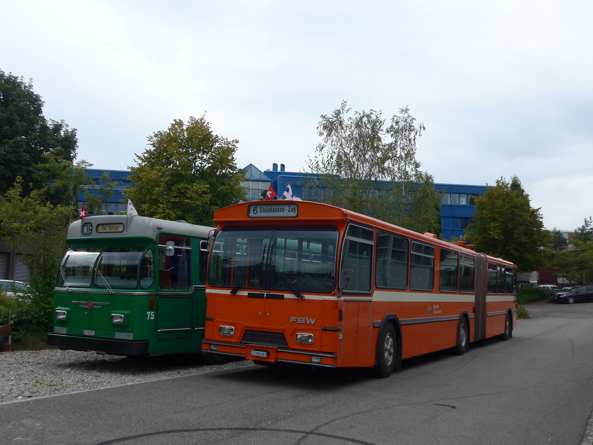 (174'482) - ZVB Zug (RWB) - Nr. 35/SZ 200'067 - FBW/Hess am 4. September 2016 in Aarberg, Halle TVB