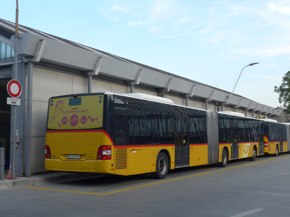 (174'924) - PostAuto Bern - Nr. 661/BE 610'548 - MAN am 11. September 2016 in Bern, Postautostation