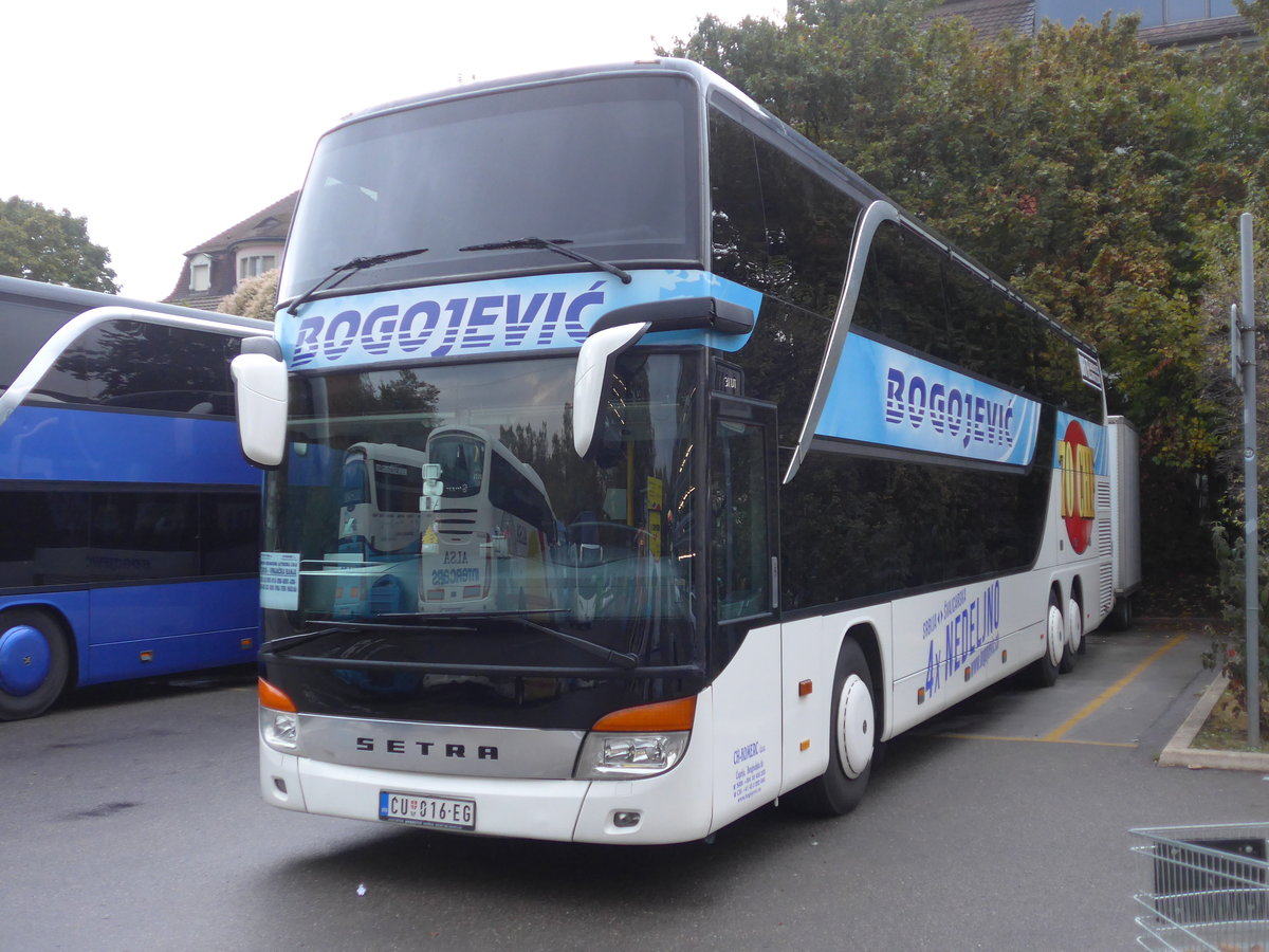 (175'719) - Aus Serbien: Bogojevic, Cuprija - CU 016-EG - Setra am 18. Oktober 2016 in Z�rich, Sihlquai