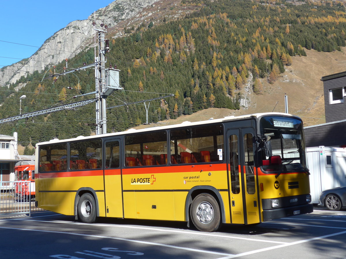 (176'407) - Oser, Brchen - VS 93'575 - NAW/Lauber (ex Epiney, Ayer) am 30. Oktober 2016 beim Bahnhof Andermatt