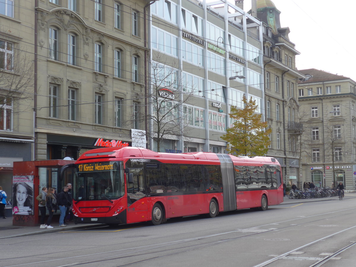 (176'650) - Bernmobil, Bern - Nr. 885/BE 832'885 - Volvo am 13. November 2016 beim Bahnhof Bern