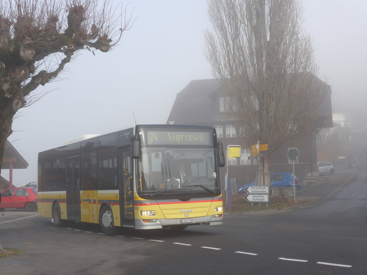 (177'227) - STI Thun - Nr. 133/BE 801'133 - MAN/G�ppel am 16. Dezember 2016 in Sigriswil, Port