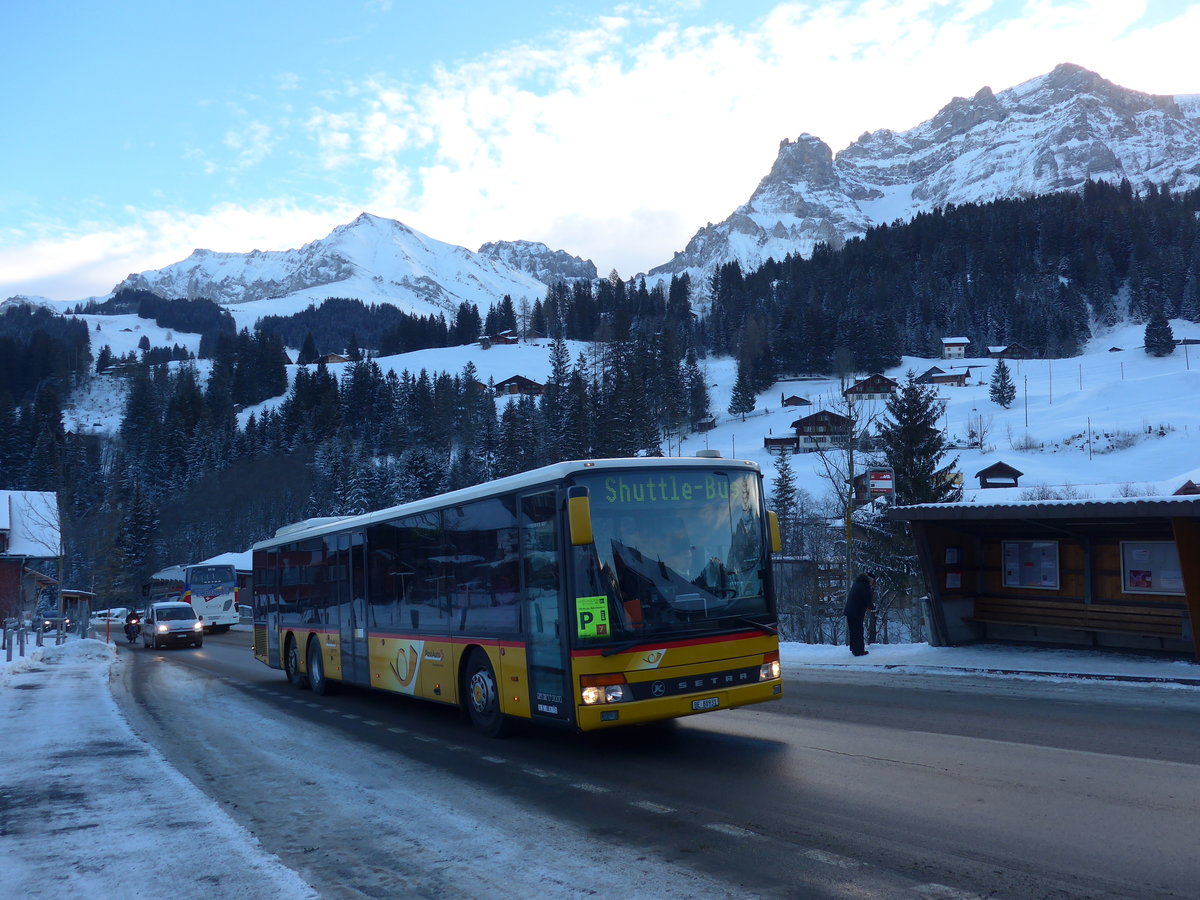 (177'711) - AVA Aarberg - Nr. 12/BE 88'931 - Setra (ex Nr. 11; ex Nr. 8) am 7. Januar 2017 in Adelboden, Oey