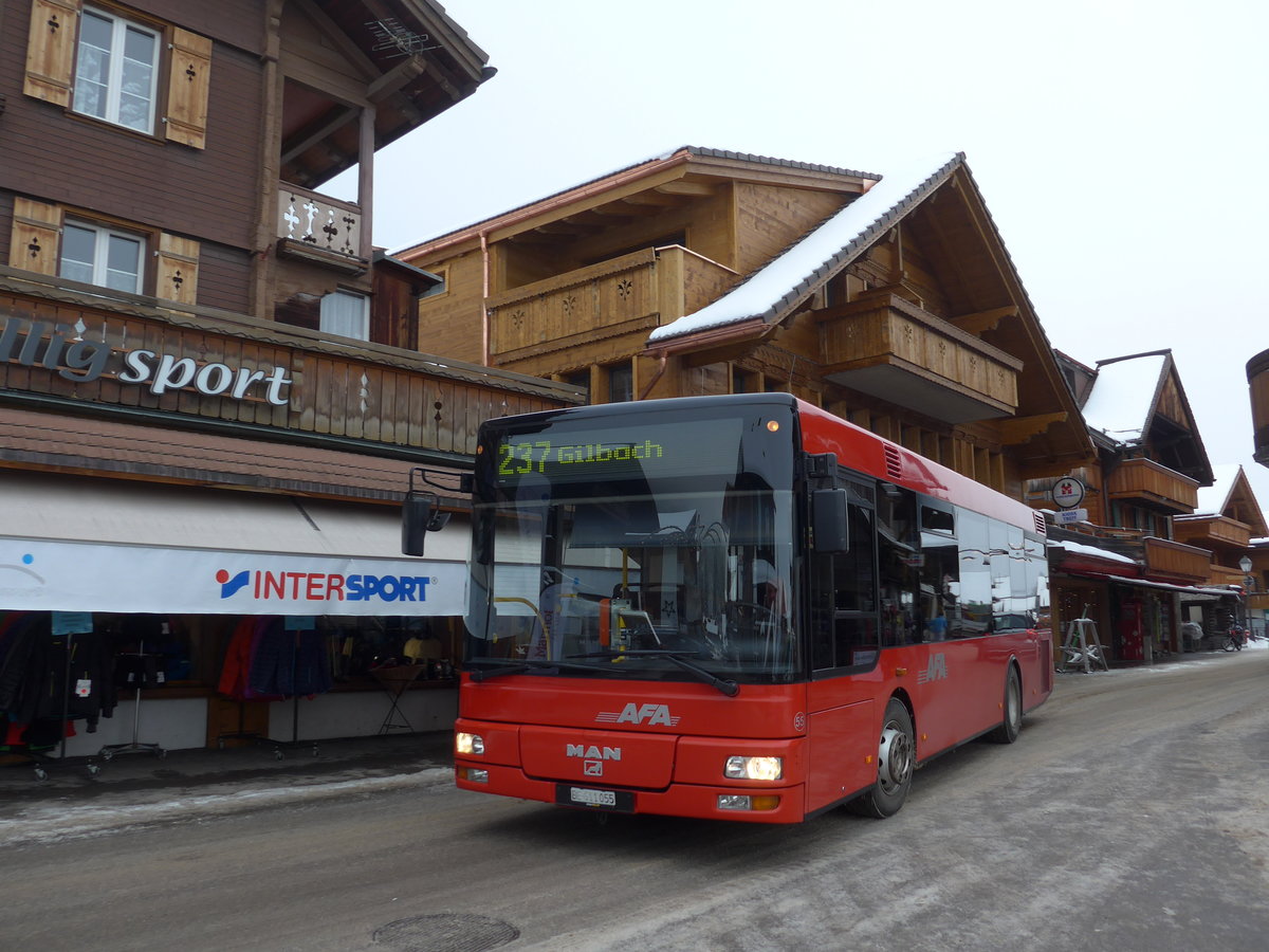 (178'035) - AFA Adelboden - Nr. 55/BE 611'055 - MAN/G�ppel am 9. Januar 2017 in Adelboden, Dorfstrasse