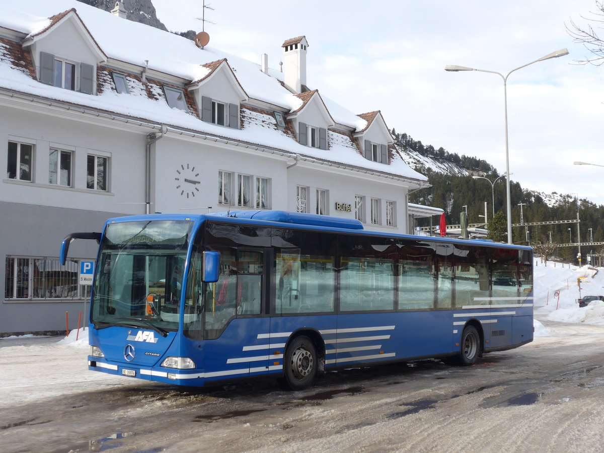 (178'202) - AFA Adelboden - Nr. 94/BE 26'974 - Mercedes am 28. Januar 2017 beim Bahnhof Kandersteg