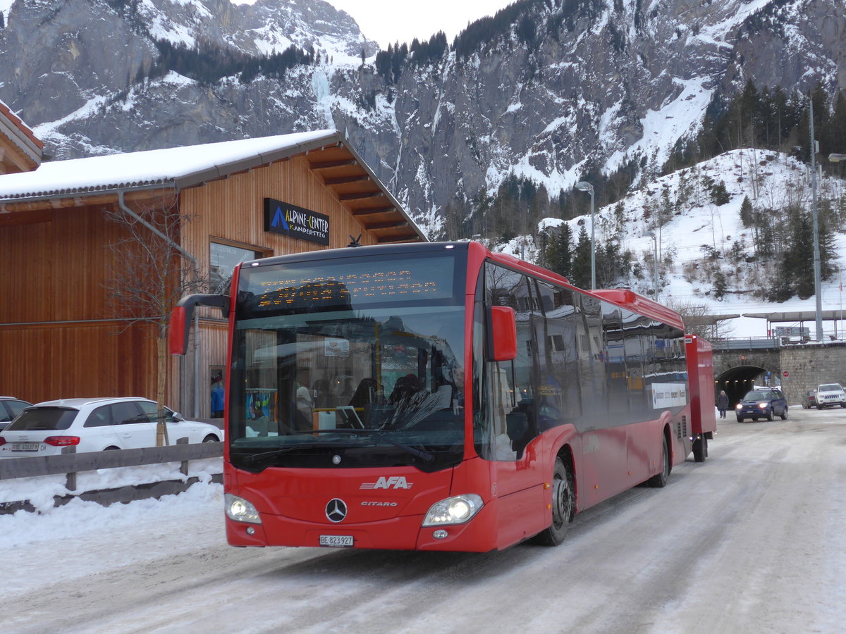 (178'208) - AFA Adelboden - Nr. 97/BE 823'927 - Mercedes am 28. Januar 2017 in Kandersteg, Bahnhofstrasse