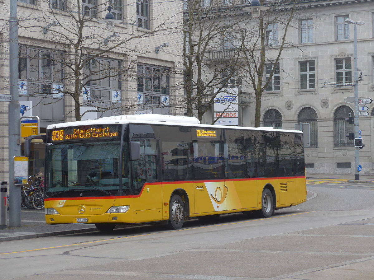 (178'450) - PostAuto Ostschweiz - TG 158'002 - Mercedes am 10. Februar 2017 beim Bahnhof Frauenfeld