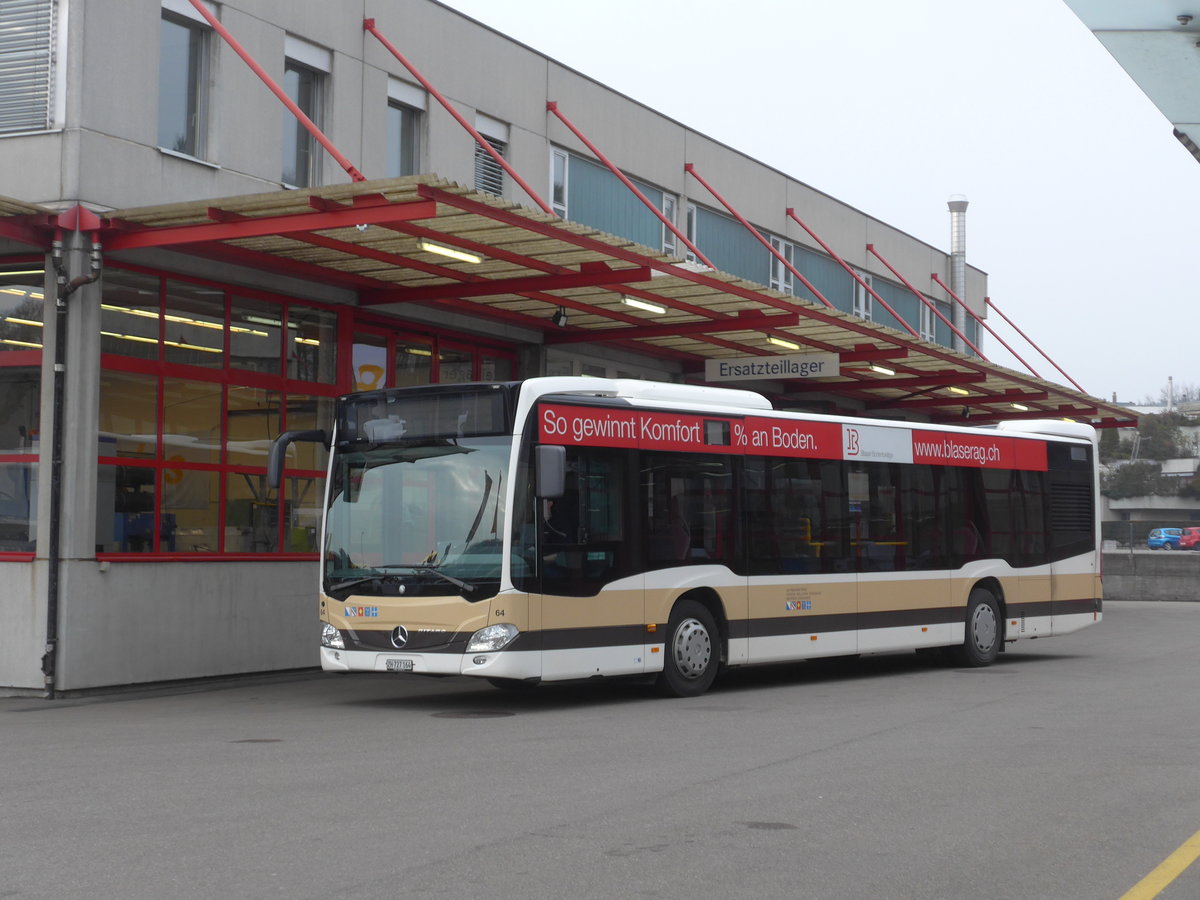 (178'502) - AZZK Zollikon - Nr. 64/ZH 727'164 - Mercedes am 10. Februar 2017 in Kloten, EvoBus