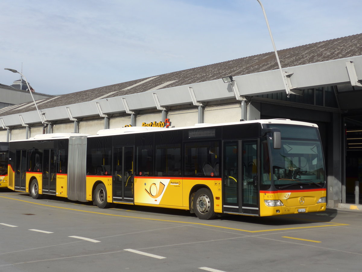 (178'762) - PostAuto Bern - Nr. 637/BE 560'407 - Mercedes am 26. Februar 2017 in Bern, Postautostation