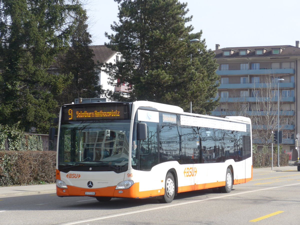 (178'810) - BSU Solothurn - Nr. 96/SO 172'096 - Mercedes am 4. M�rz 2017 beim Hauptbahnhof Solothurn