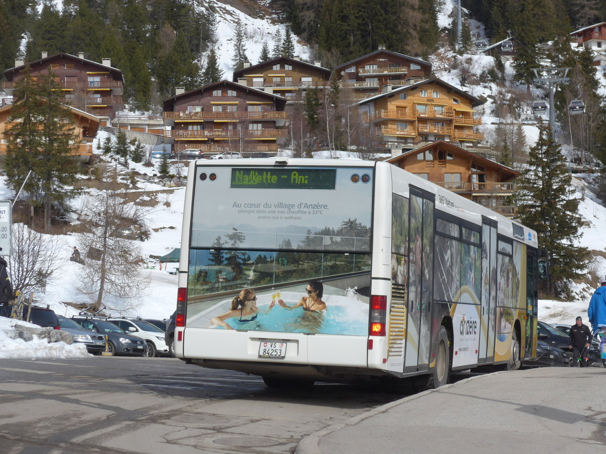 (178'958) - Buchard, Leytron - Nr. 92/VS 84'253 - MAN (ex TN Neuch�tel Nr. 224) am 12. M�rz 2017 in Anz�re, T�l�cabine