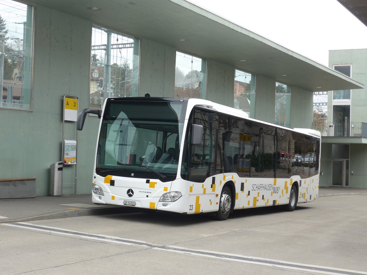 (179'021) - SB Schaffhausen - Nr. 23/SH 54'323 - Mercedes am 20. M�rz 2017 beim Bahnhof Schaffhausen