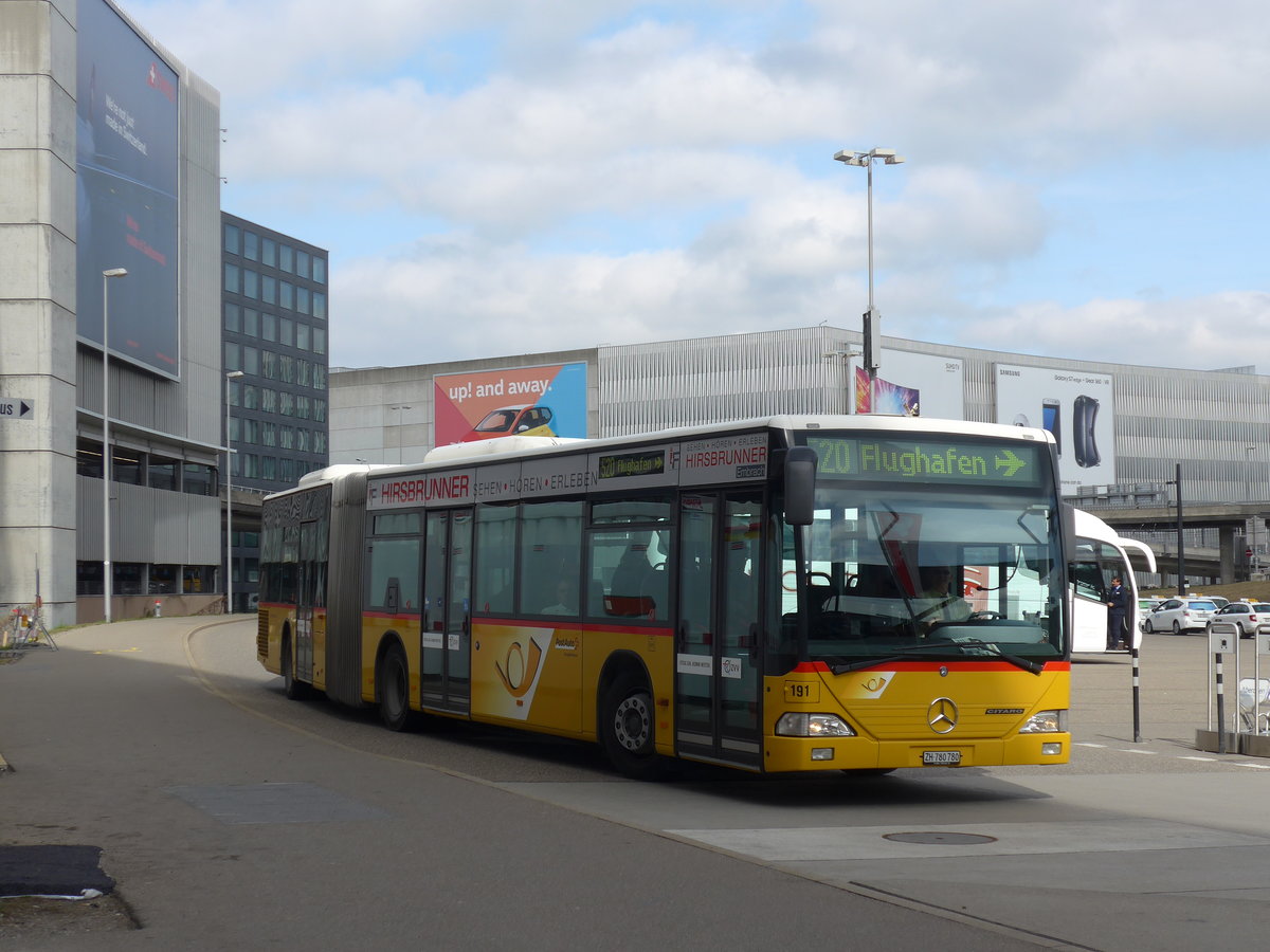 (179'100) - PostAuto Z�rich - Nr. 191/ZH 780'780 - Mercedes (ex Nr. 29) am 20. M�rz 2017 in Z�rich, Flughafen