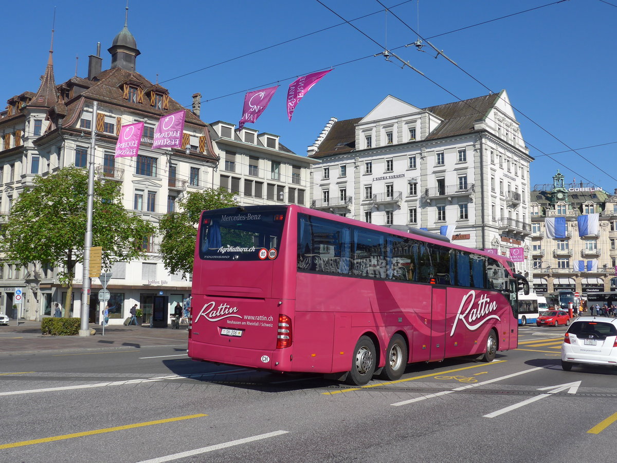 (179'434) - Rattin, Neuhausen - Nr. 6/SH 206 - Mercedes am 10. April 2017 in Luzern, Schwanenplatz