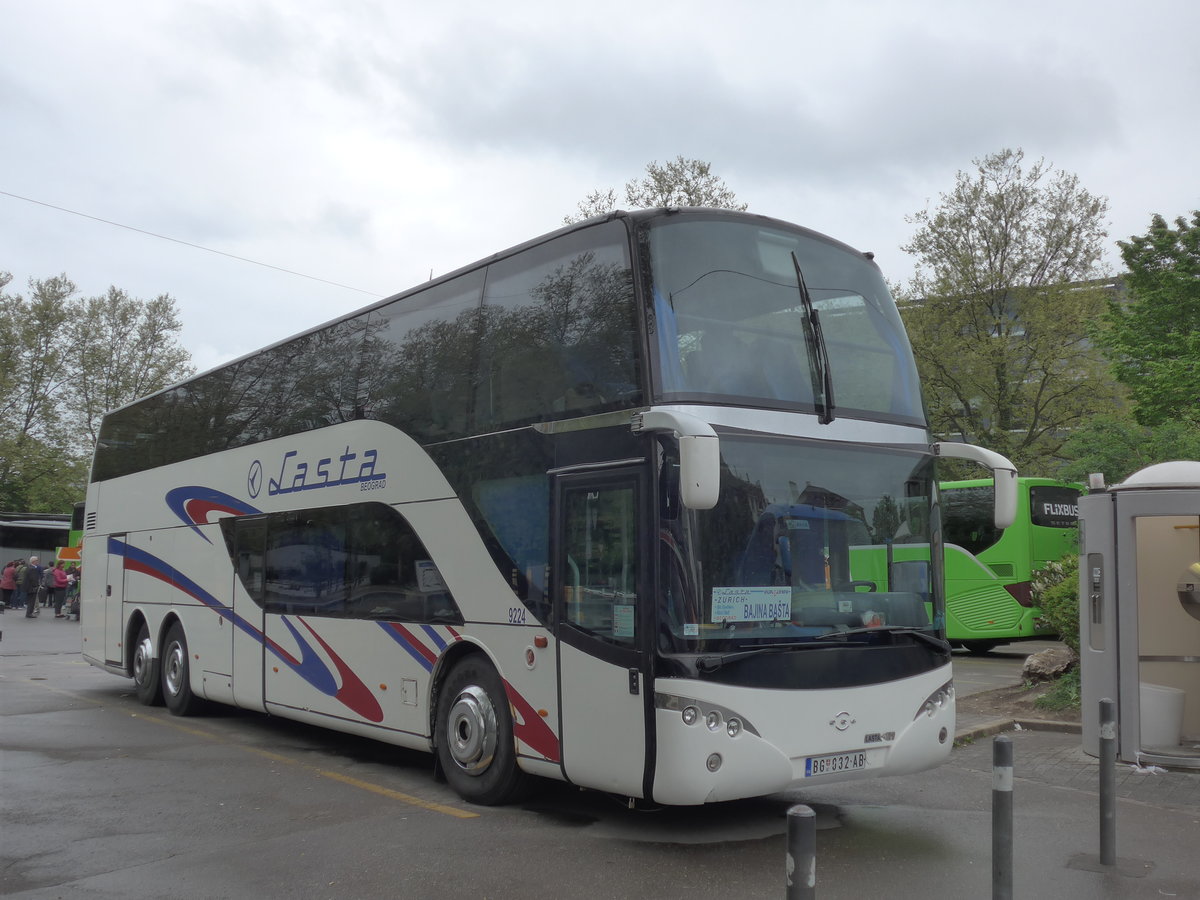 (179'614) - Aus Serbien: Lasta, Beograd - Nr. 9224/BG 032-AB - Volvo/Ayats am 16. April 2017 in Z�rich, Sihlquai