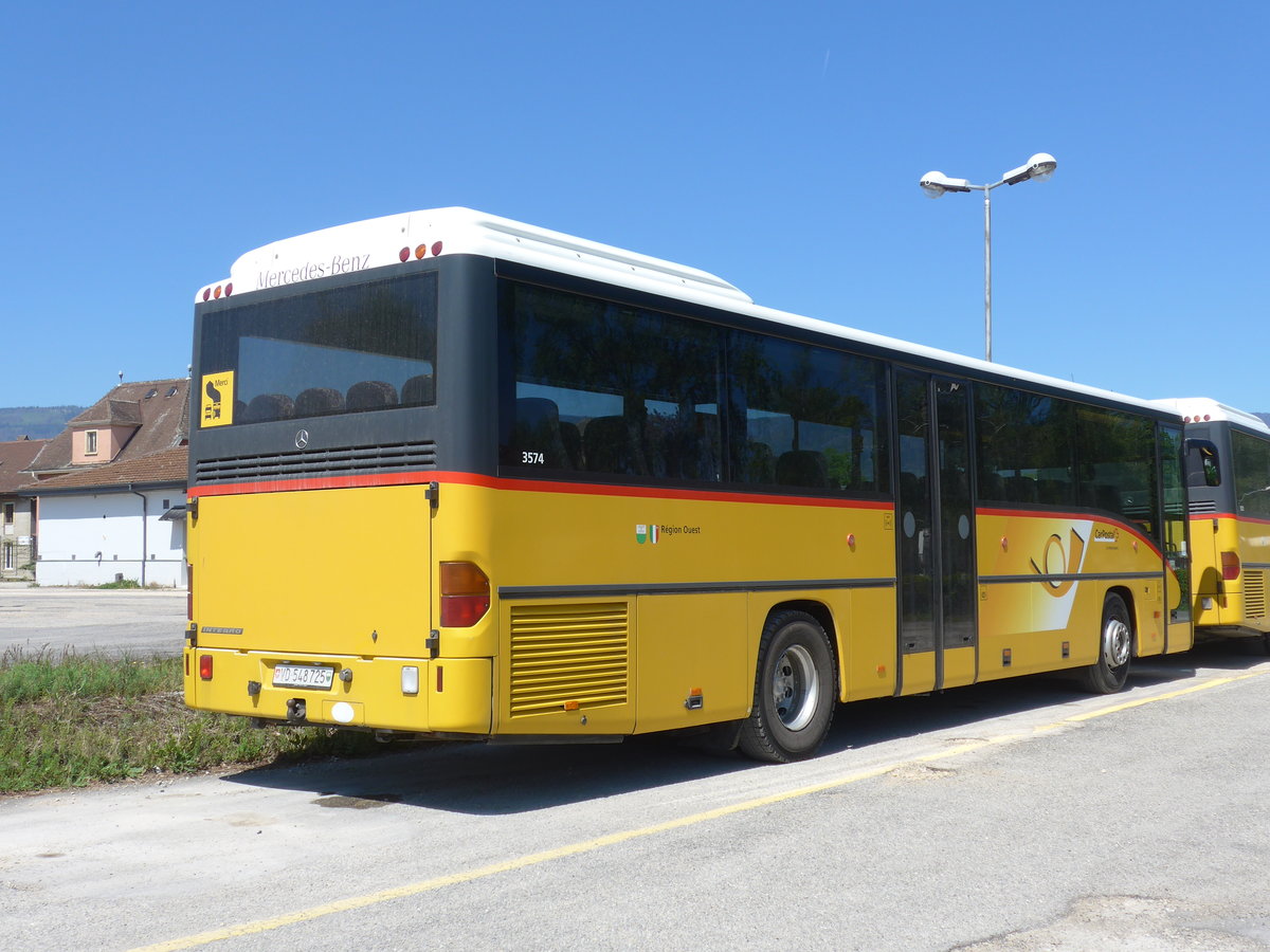 (179'858) - CarPostal Ouest - VD 548'725 - Mercedes am 29. April 2017 in Yverdon, Garage