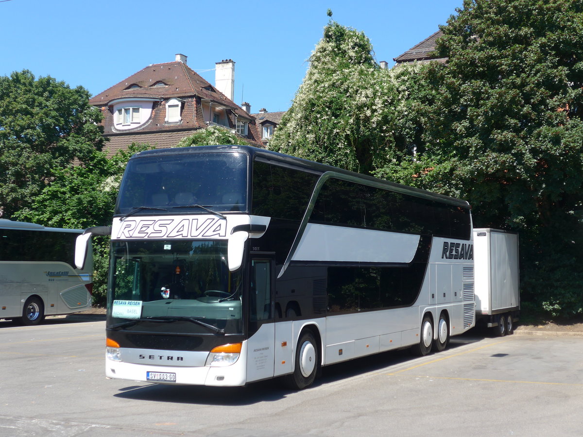 (180'806) - Aus Serbien: Resava, Svilajnac - SV 003-GO - Setra am 27. Mai 2017 in Z�rich, Sihlquai