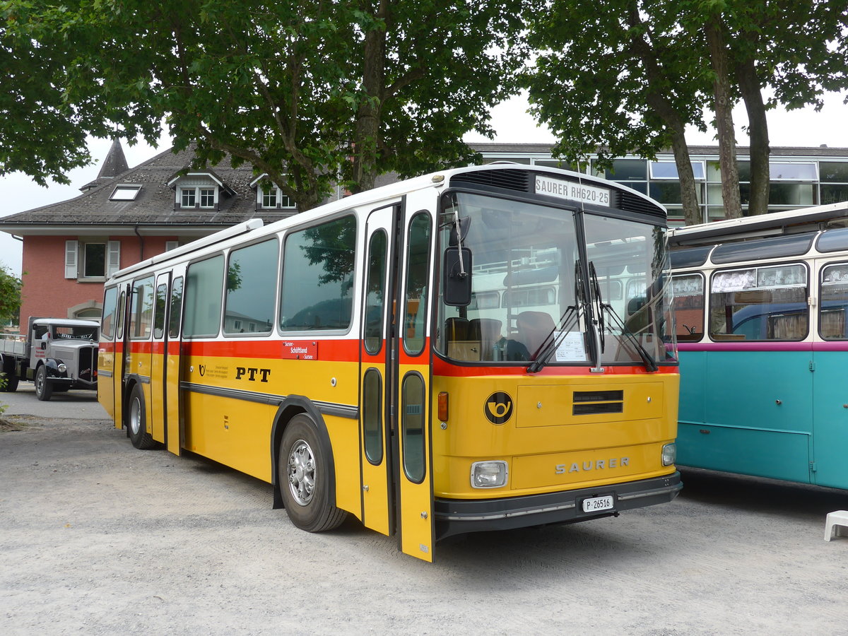 (181'313) - Gloor, Staufen -  P 26'516  - Saurer/Hess (ex ALMAT, Tagelswangen; ex P 26'516) am 24. Juni 2017 in Aigle, Saurertreffen