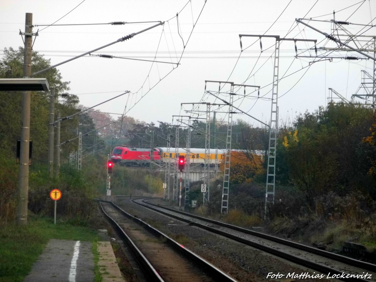 182 506 mit dem Messzug in Leipzig-Thekla am 31.10.16
