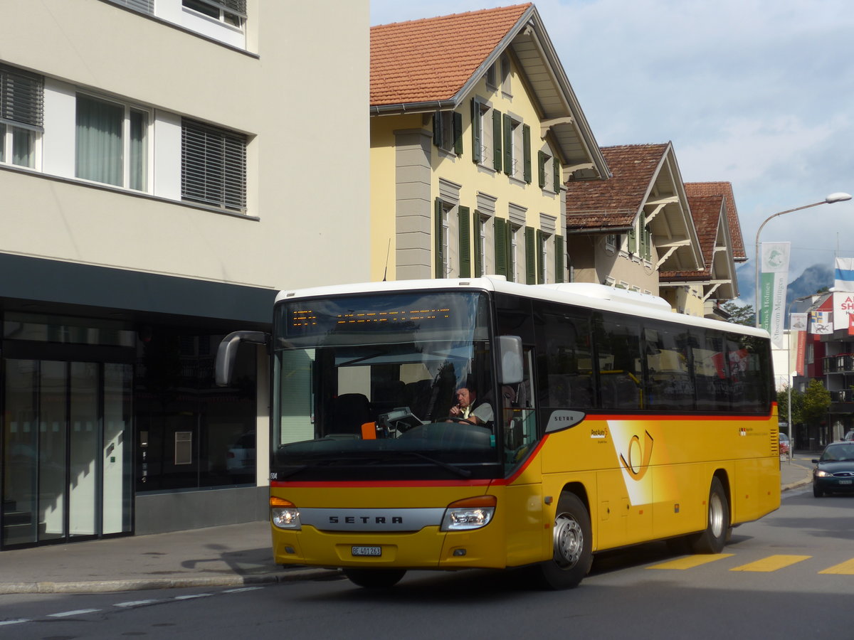 (182'184) - AVG Meiringen - Nr. 63/BE 401'263 - Setra am 23. Juli 2017 in Meiringen, Casino Platz