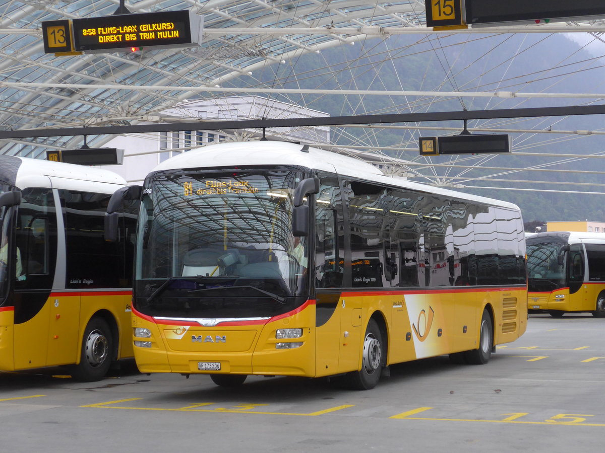 (182'228) - PostAuto Graub�nden - GR 173'206 - MAN am 24. Juli 2017 in Chur, Postautostation