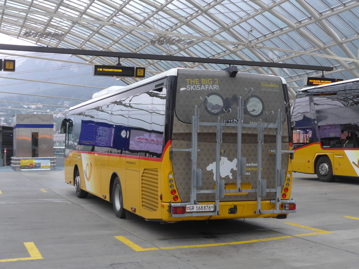 (182'240) - PostAuto Graubnden - GR 168'876 - Irisbus am 24. Juli 2017 in Chur, Postautostation