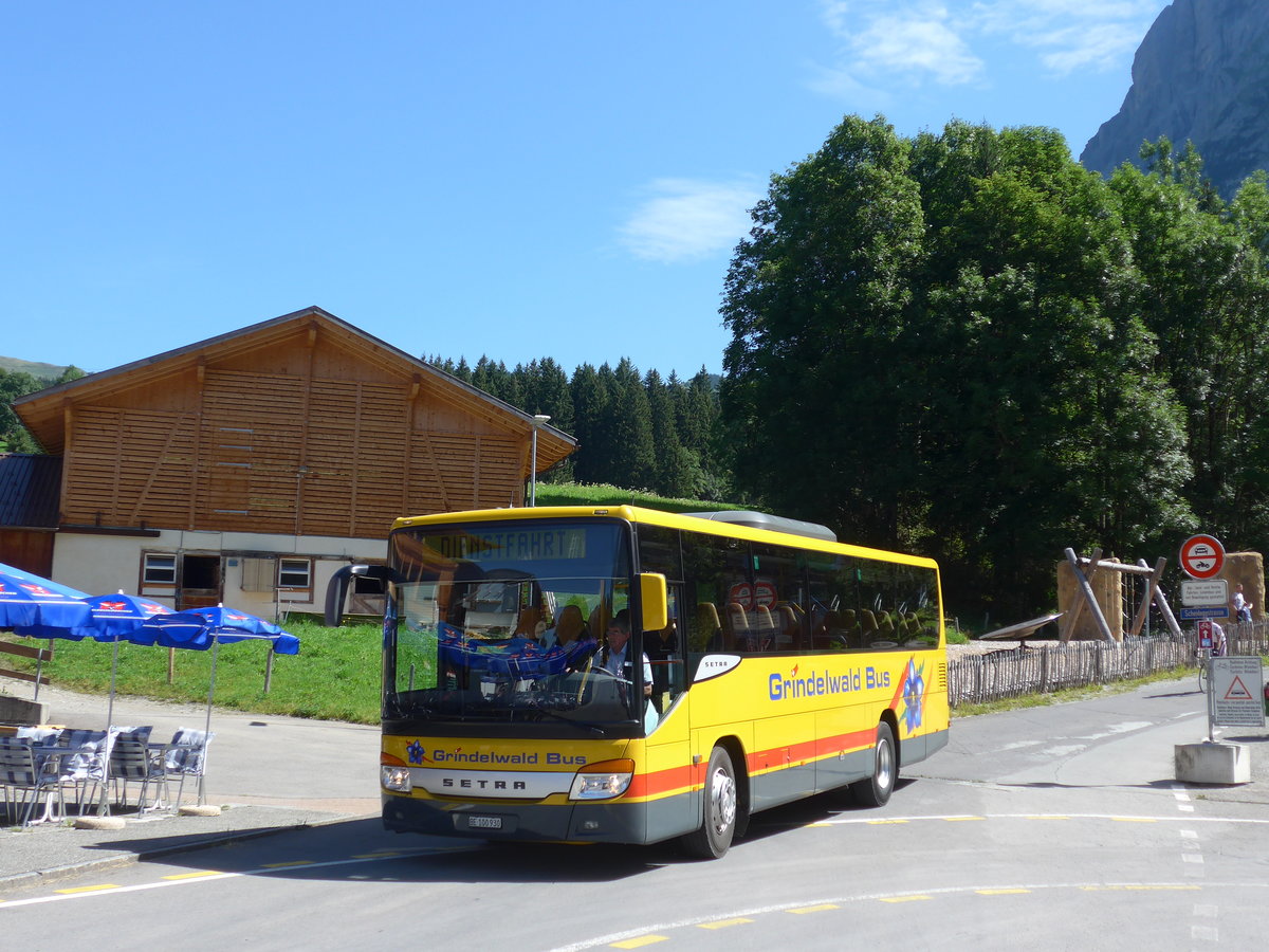 (182'346) - AVG Grindelwald - Nr. 21/BE 100'930 - Setra am 30. Juli 2017 in Grindelwald, Oberer Gletscher