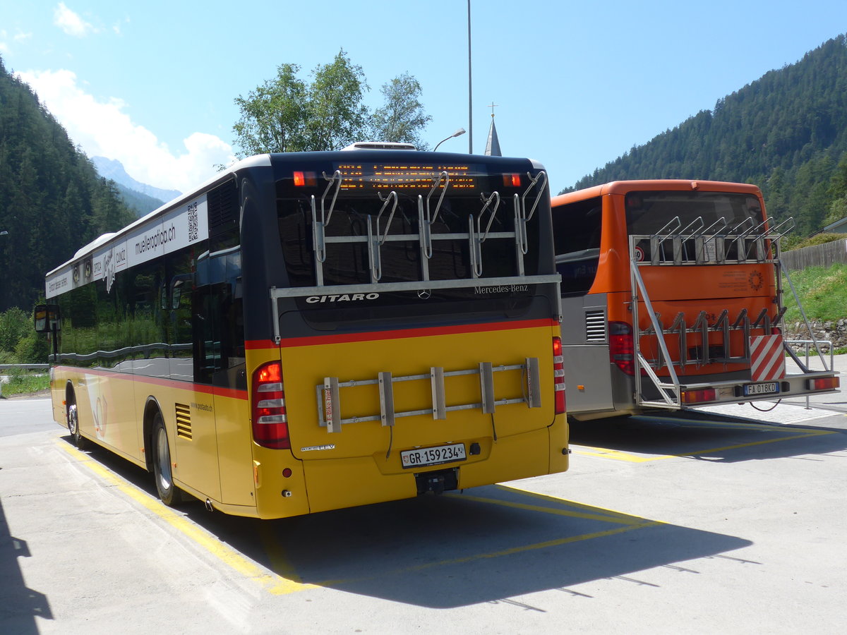 (182'753) - PostAuto Graub�nden - GR 159'234 - Mercedes am 5. August 2017 in Martina, Cunfin