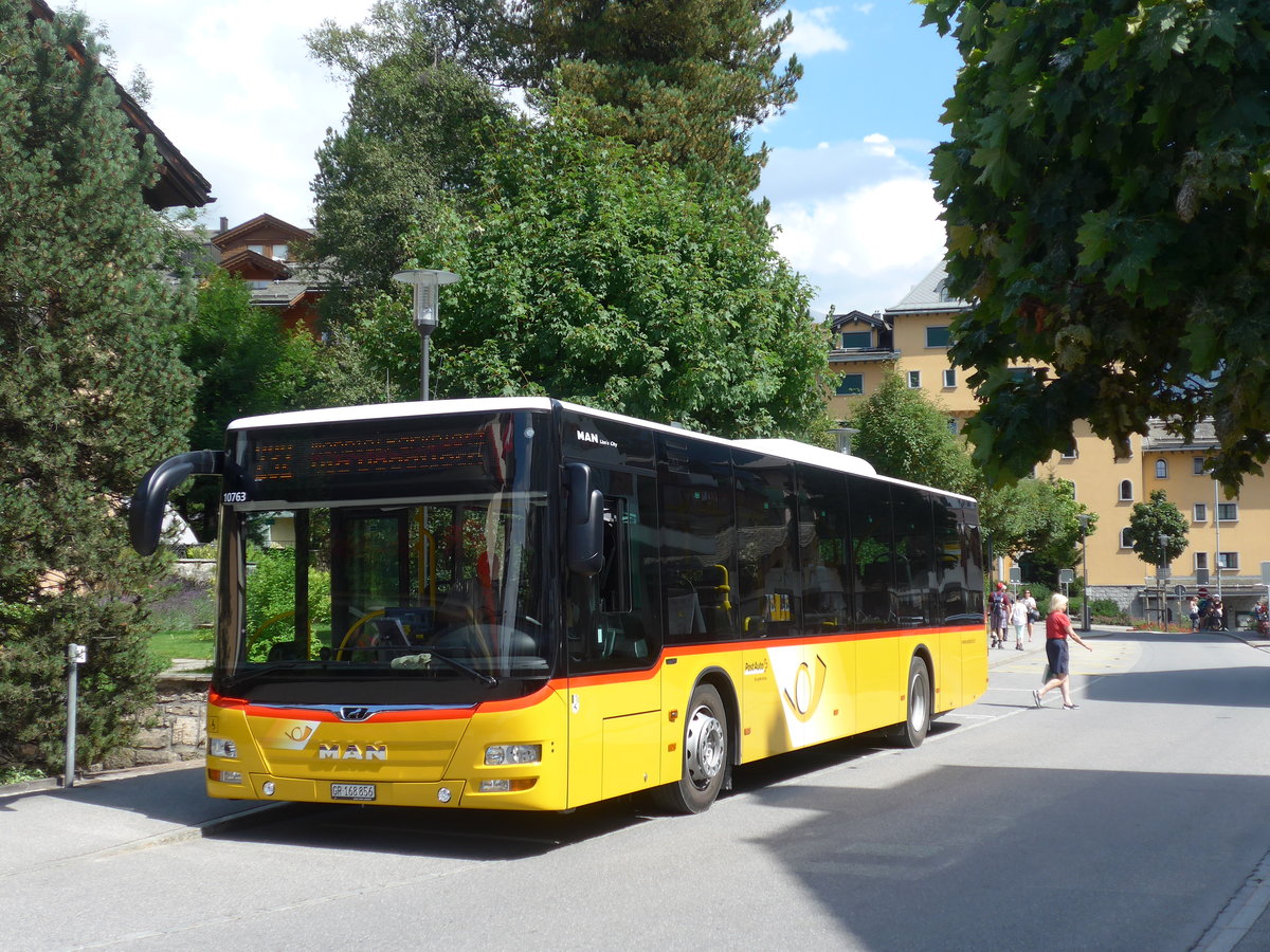 (182'781) - PostAuto Graub�nden - GR 168'856 - MAN am 5. August 2017 in Klosters, Vereinapark