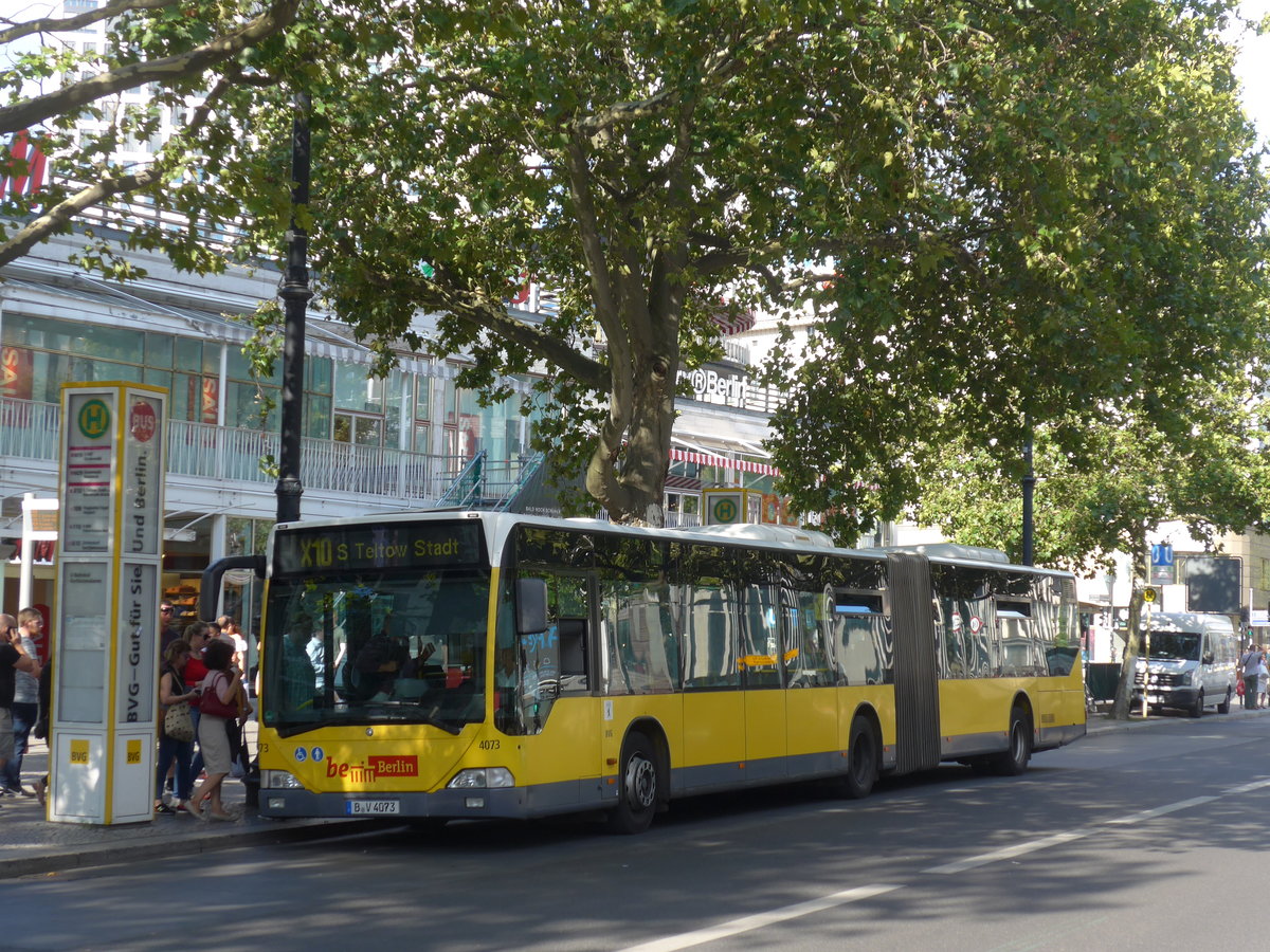 (183'242) - BVG Berlin - Nr. 4073/B-V 4073 - Mercedes am 9. August 2017 in Berlin, Kurf�rstendamm