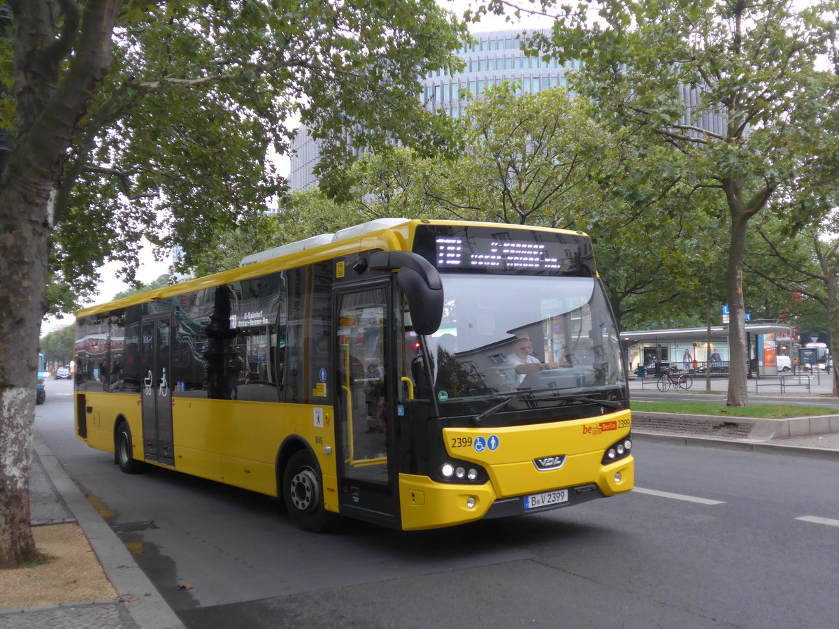 (183'413) - BVG Berlin - Nr. 2399/B-V 2399 - VDL am 11. August 2017 in Berlin, Kurf�rstendamm