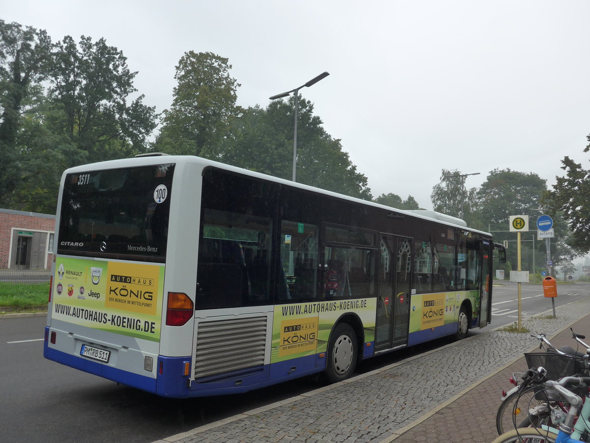 (183'418) - RPM Potsdam - Nr. 3511/PM-RB 511 - Mercedes (ex P-AV 511) am 11. August 2017 in Berlin, Wannsee