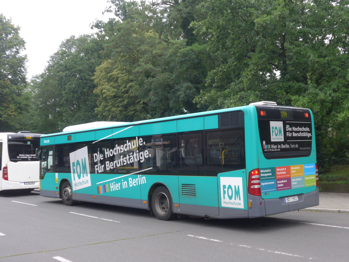 (183'443) - BVG Berlin - Nr. 1601/B-V 1601 - Mercedes am 11. August 2017 in Berlin, Wannsee