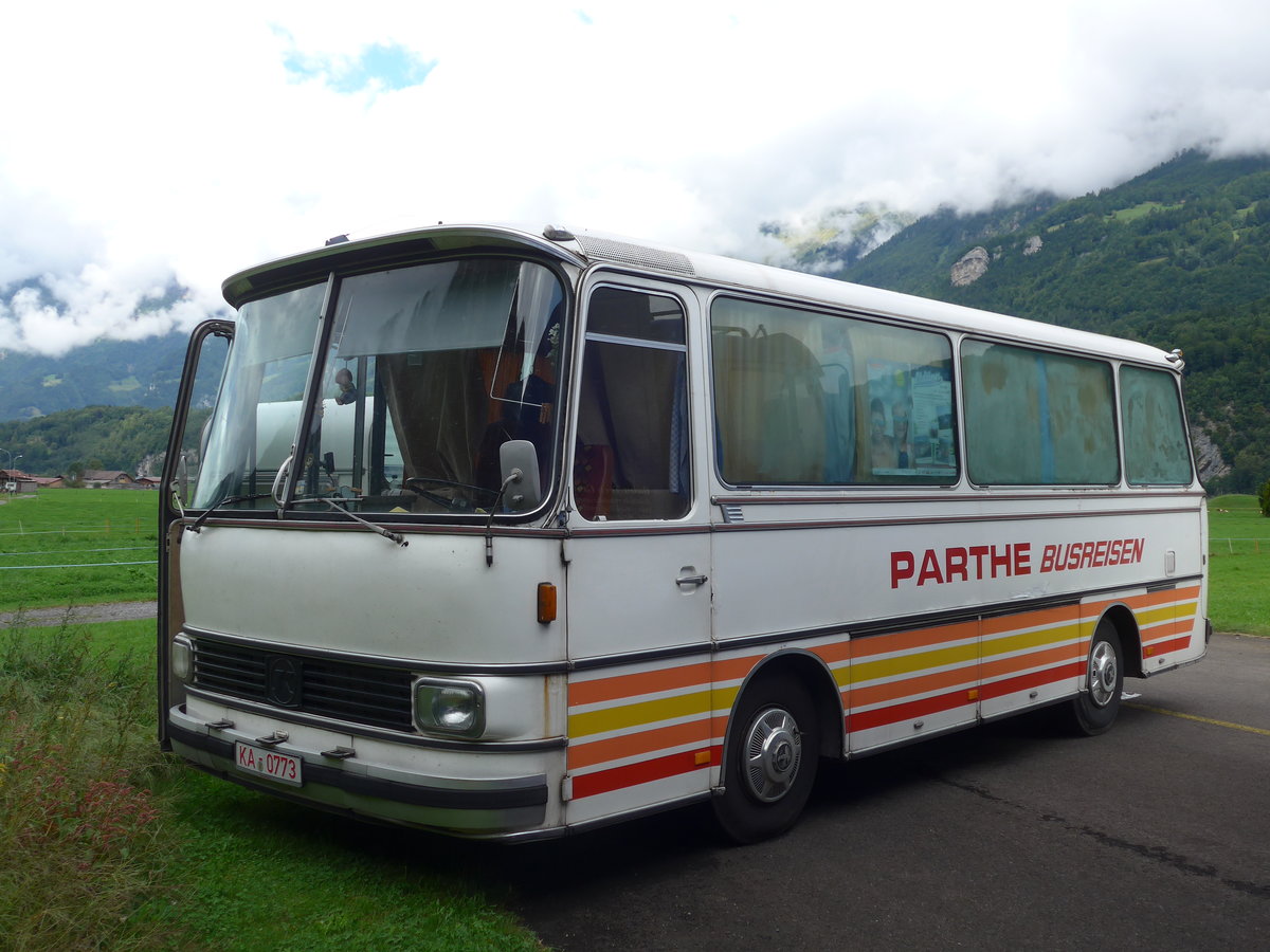 (183'580) - Aus Deutschland: Parthe - KA 0773 - Setra am 19. August 2017 in Unterbach, Rollfeld