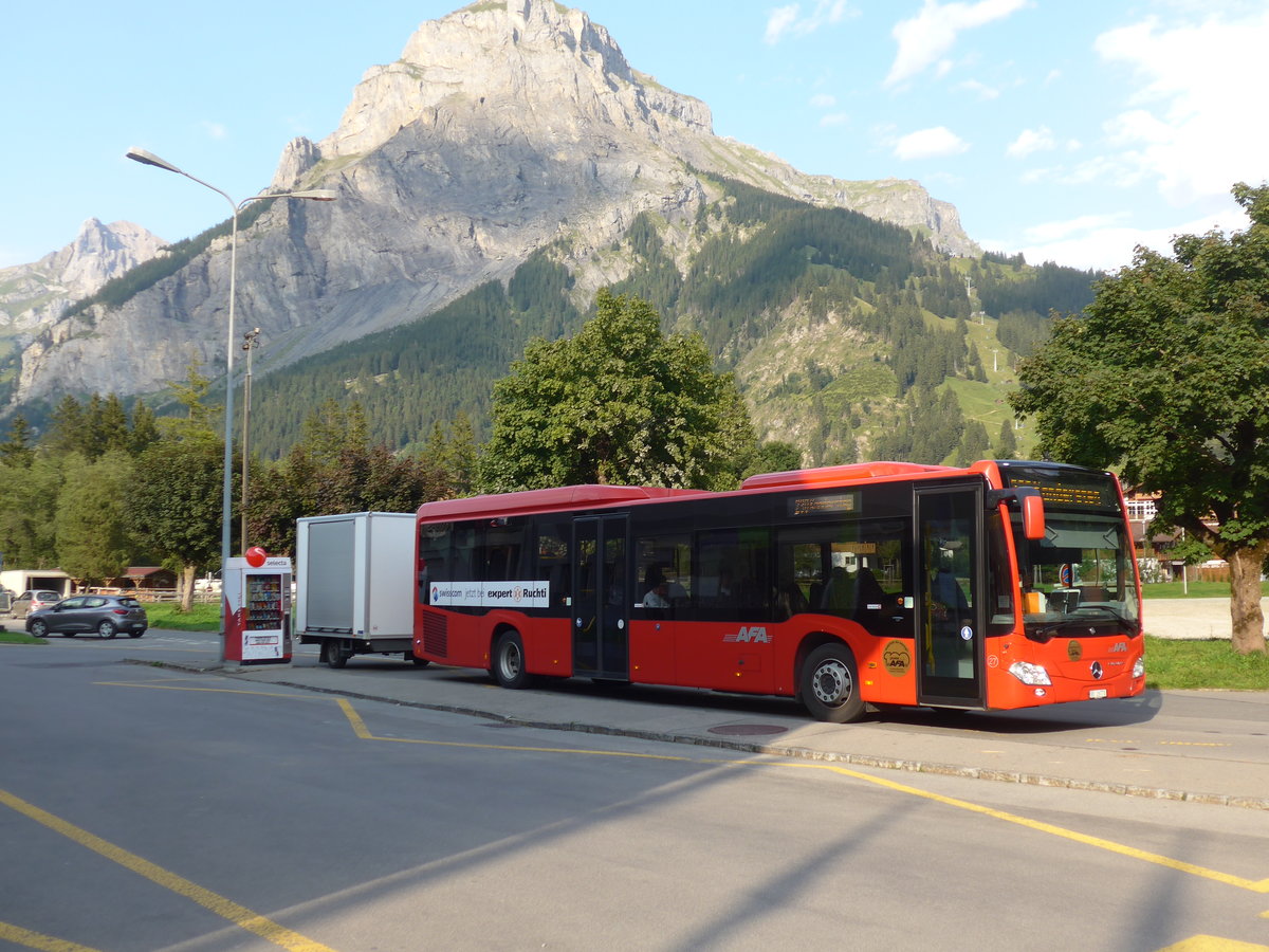 (184'262) - AFA Adelboden - Nr. 27/BE 26'773 - Mercedes am 25. August 2017 beim Bahnhof Kandersteg