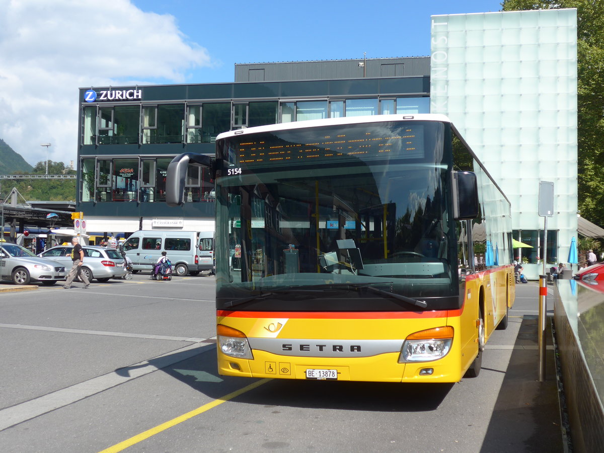 (184'597) - Flck, Brienz - Nr. 0/BE 13'878 - Setra am 3. September 2017 beim Bahnhof Interlaken Ost