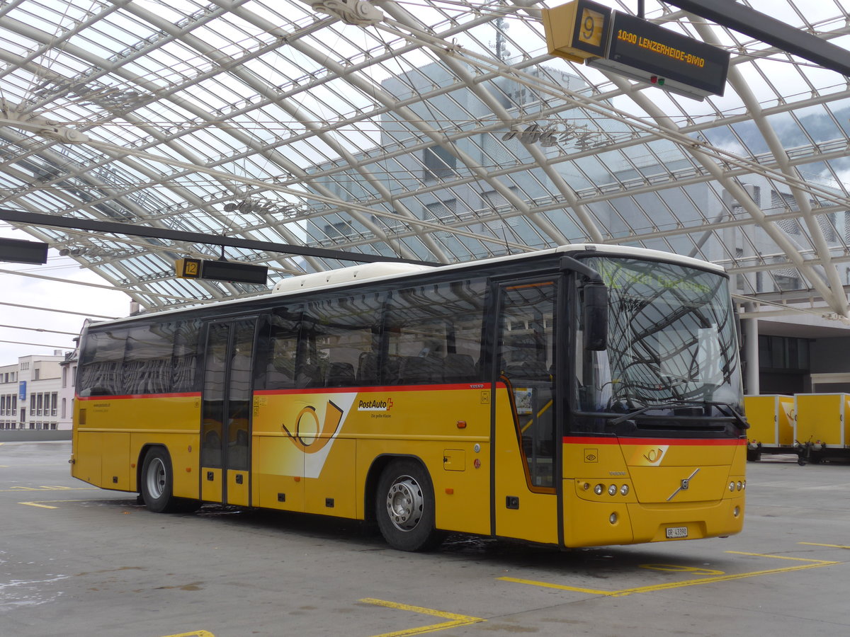 (184'796) - Demarmels, Salouf - GR 43'390 - Volvo (ex PostAuto Graubnden) am 16. September 2017 in Chur, Postautostation