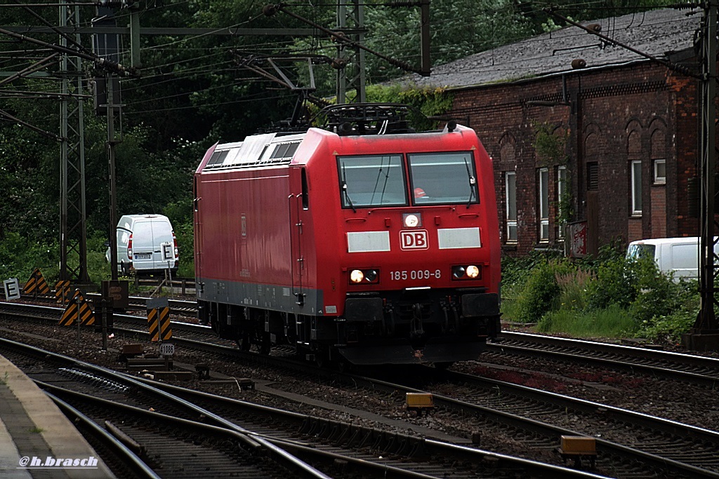 185 009-8 ist lz am 20.06.14 durch hh-harburg gefahren