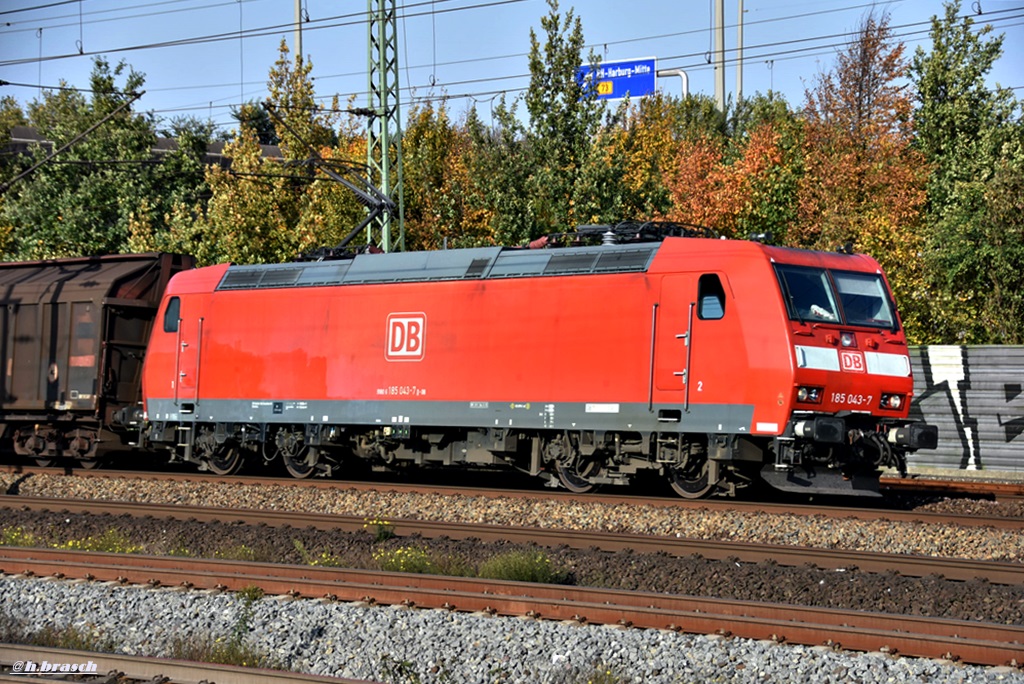 185 043-7 zog einen mischer durch harburg,16.10.17