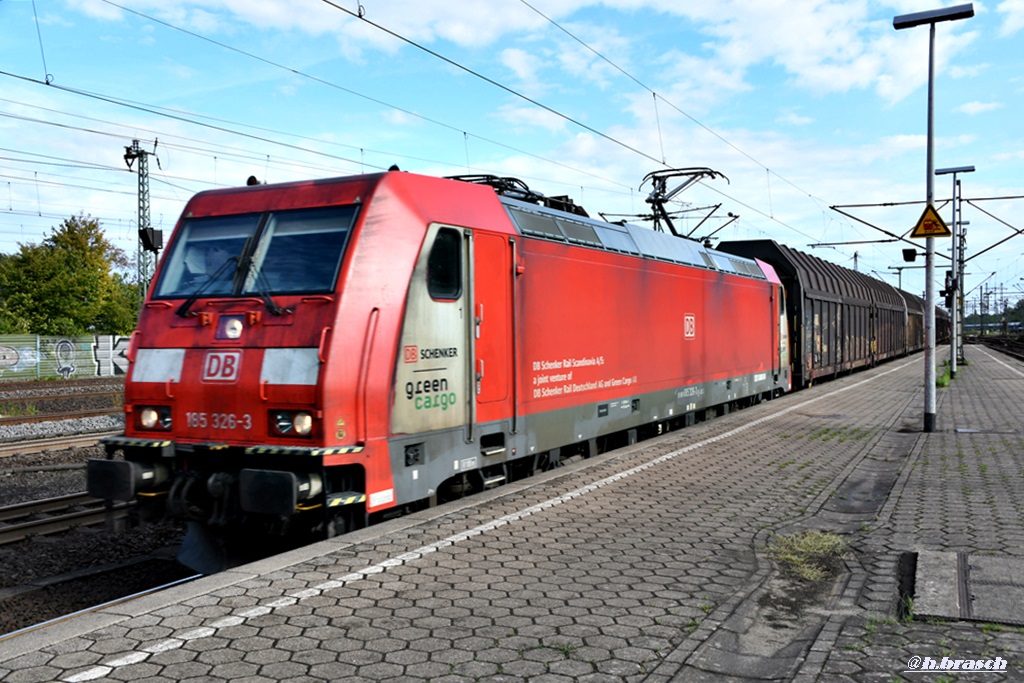 185 326-3 fuhr mit einen g�terzug durch hh,harburg,15.09.18