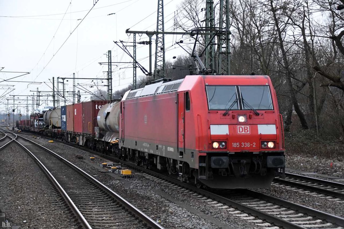 185 336-2 zog einen kurzen mischer durch hh-harburg,10.03.21