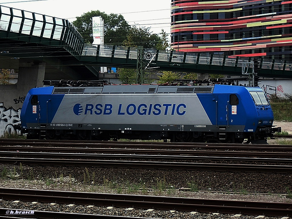 185 526-1 war abgestellt beim bhf wilhelmsburg am 13.09.14