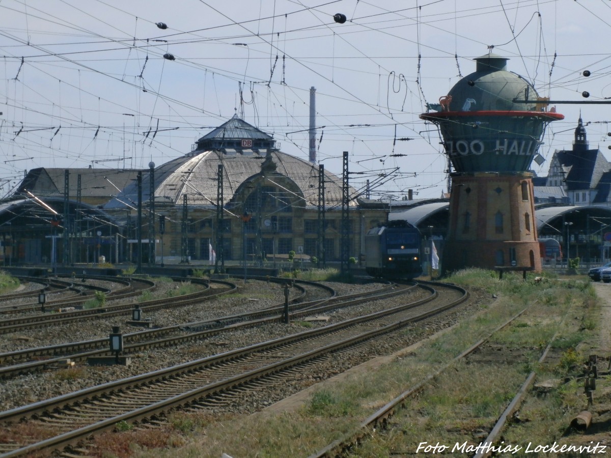 185 555 l�sst Halle (Saale) hinter sich am 15.5.15