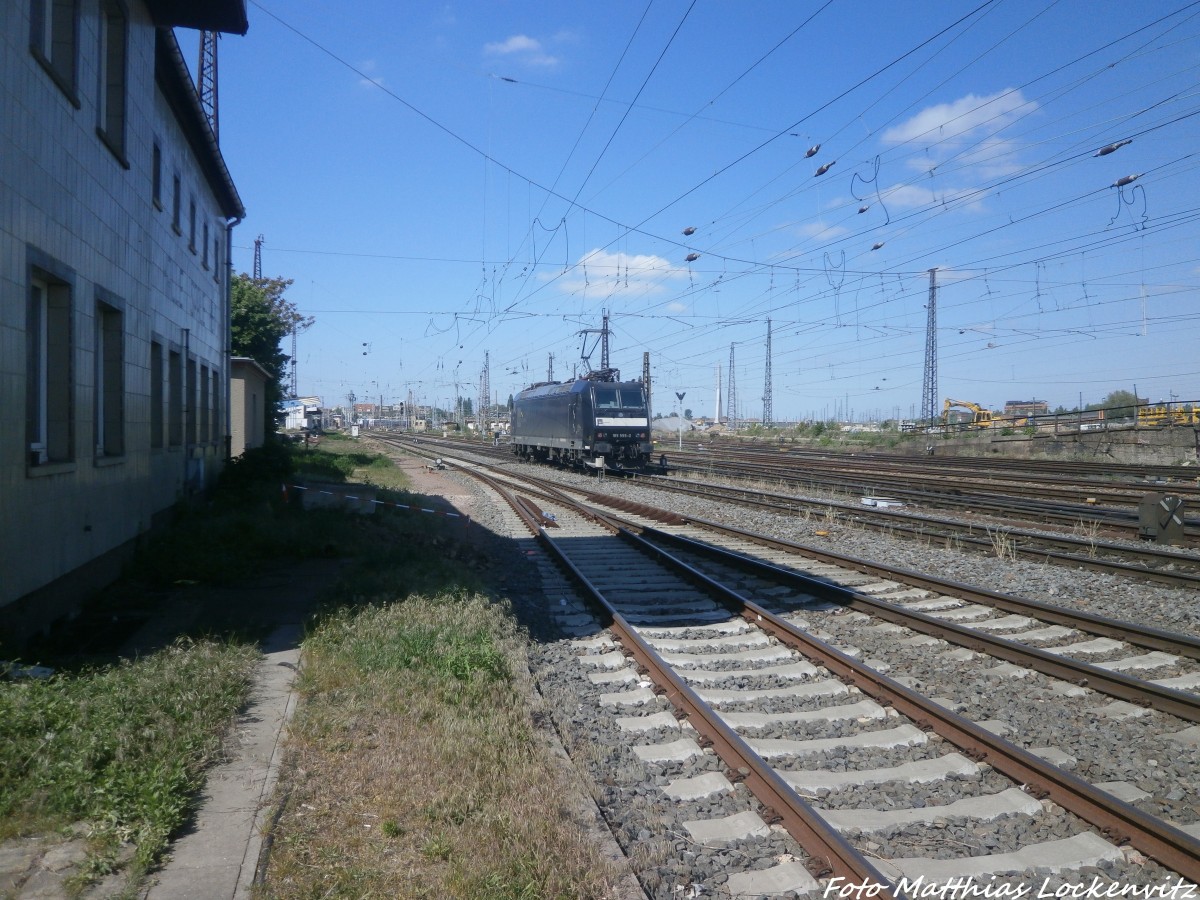 185 555 l�sst Halle (Saale) hinter sich am 15.5.15