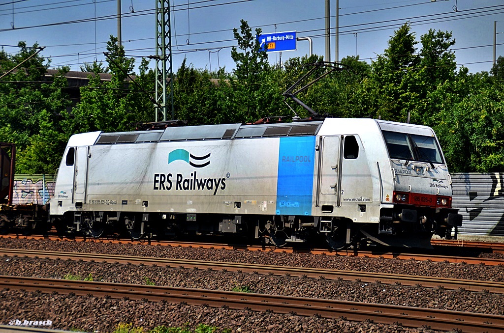 185 635-0 zog einen g�terzug durch hh-harburg,03.07.15
