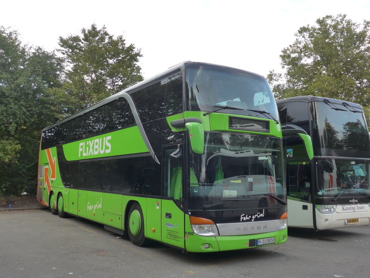 (185'057) - Aus Deutschland: Albus, Mnchen - Nr. M8058/M-EU 8058 - Setra am 16. September 2017 in Zrich, Sihlquai