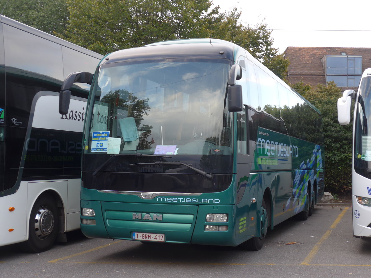 (185'064) - Aus Belgien: Meetjesland, Eeklo - 1-GRM-417 - MAN am 16. September 2017 in Z�rich, Sihlquai